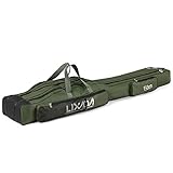 Lixada Angeln Tasche 130cm/150cm DREI Schichten Tragbar Falten Angeln Stange Werkzeug Tragen Fall Träger Reise Tasche
