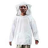 Bauernhof und Ranch BienenzuchtBauernhof und Ranch -Jacken-Handschuhe Weiße Jacke, die Schleier für Berufs-u. Anfänger-Imker Kämpft
