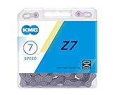 KMC Unisex – Erwachsene Z7 7-Fach Kette 1/2' x3/32, 116 Glieder, grau/braun