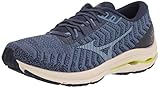 Mizuno Herren Wave Rider 24 WAVEKNIT Laufschuh, blau, 45 EU