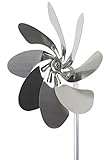 steel4you SKARAT A1003 Windrad Speedy28 aus Edelstahl (28cm Rotor-Durchmesser), kugelgelagert - Made in Germany