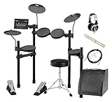 Yamaha DTX402K Compact E-Drum Kit (Set inkl. Verstärker, Hocker, Kopfhörer, Kabel und Sticks)