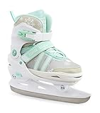 Sfr Skates Nova Verstellbare Ice Skates Rollschuhe für Kinder, Jugend Unisex, Mehrfarbig (White/Teal), 33-37