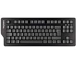 Das Keyboard 4C TKL mechanische Tastatur – Mini Gaming Tastatur mit 88 PBT Tasten in QWERTZ UK Layout I Cherry MX Brown Switches I Kompakte Computertastatur mit USB Anschluss ohne Numpad