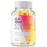 CLA 1000 mg Kapseln - CLA hochdosiert mit 3000 mg Tagesdosis, allergenfrei, 100 Kapseln konjugierte Linolsäure, deutsche Qualität von Get in Shape