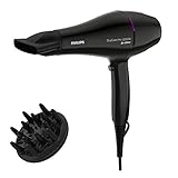 Philips BHD274/00 Pro Haartrockner, DryCare mit Thermoprotect-Technologie, Kaltstufe, 2200 W, AC-Motor und 2 Aufsätze