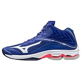 Mizuno Wave Lightning Z6 Mid Volleyballschuhe Unisex Erwachsene Unisex, Mehrfarbig - Mehrfarbig (Reflex Blue C White Divapink) - Größe: 40 EU