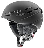 uvex Unisex – Erwachsene, p.8000 tour Skihelm/Kletterhelm/Radhelm, black mat, 55-59 cm