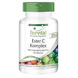 Ester C 500mg - Vitamin C Komplex mit Bioflavonoiden - HOCHDOSIERT & VEGAN - gepuffertes Vitamin C - 90 Tabletten - magenfreundlich