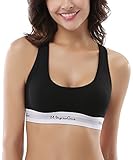 Wingslove Damen Klassische BHS Underwear Bustier ohne Bügel Büstenhälter, 1pc - Schwarz, M