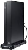 Amazon Basics - Vertikaler Ständer und USB 3.0 Hub für die Xbox One X, Schwarz