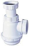 Wirquin SP3178 Siphon für Waschbecken/Bidet mit kurzem Sockel