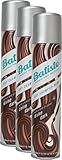 Batiste Trockenshampoo Dry Shampoo Divine Dark mit einem Hauch von Farbe für schwarzes und dunkelbraunes Haar, Frisches Haar für alle Haartypen, 3er Pack 2+1 (3 x 200 ml)