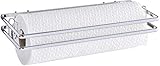 WENKO Küchenrollenhalter Style - Wandrollenhalter, verchromtes Metall, 32 x 4 x 13 cm, Silber glänzend