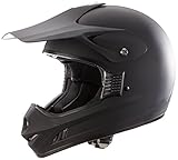 Protectwear H610-MS-S Crosshelm Endurohelm, Größe S, Einfarbig Schwarz-Matt