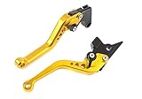 Motorrad Kurz Kupplung Bremshebel CNC Verstellbare Aluminium fur Sportmotorrad YAMAHA FZ6 FAZER FZ1 FAZER FZ6R XJ6 DIVERSION FZ8 MT-07 MT-09/SR/FZ9 ein paar (F16/Y688) SPL077