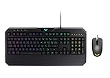 ASUS TUF COMBO inklusive Gaming-Tastatur TUF K5 + Gaming-Maus TUF M5 Gaming, beide RGB Aura Sync, inklusive Handgelenkauflage