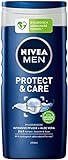 NIVEA MEN Protect & Care Pflegedusche (250 ml), feuchtigkeitsspendendes Duschgel mit Aloe Vera, milde Dusche für eine maskulin gepflegte Haut