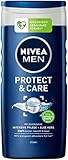 NIVEA MEN Protect & Care Pflegedusche (250 ml), feuchtigkeitsspendendes Duschgel mit Aloe Vera, milde Dusche für eine maskulin gepflegte Haut