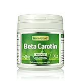 Beta Carotin, 10000 iE, hochdosiert, 180 Tabletten, vegan – Vorstufe von Vitamin A (schöne, gesunde Haut; gute Augen). OHNE künstliche Zusätze. Ohne Gentechnik.