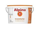 Alpina Innenfarbe, universelle Wandfarbe, 10 Liter, weiß, matt