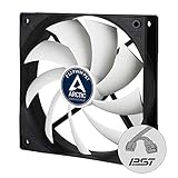 ARCTIC F12 PWM PST - 120 mm PWM PST Gehäuselüfter, Case Fan mit Standardgehäuse, PST-Anschluss (PWM Sharing Technology), Reguliert RPM synchron, 230-1350 U/min., AFACO-120P0-GBA01, Schwarz