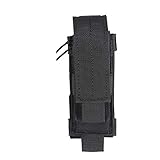 OneTigris Taktische MOLLE Werkzeugtasche Gürtelholster für Klappmesser/Pistolen Magazintasche (Schwarz)