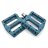 Willyn Anti-Rutschpeda Kugellager MTB Pedal Trekking Fahrrad Pedale Fahrradpedale (Blau)