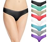 Cotton Whisper Frauen Sleek Cotton Bikini Panty 8 Pack M