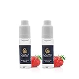 CIGMA 2 X 10ml E Liquid, Erdbeere, Neue Premium Qualitätsformel nur mit wertvollen Zutaten, Hergestellt für Elektronische Zigaretten und E Shishas
