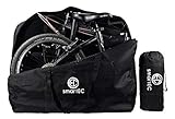 smartEC Tragetasche für 20 Zoll Falt-Räder, Klapprad, E-Bike, Sport Tasche, Transporttasche, handlich, langlebig, stabil, als Picknickunterlage einsetzbar, Schwarz