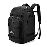 Unigear Skischuhtasche mit Helmfach und Rucksackgurten, Skirucksack Skischuhrucksack mit Helmtasche, Skitasche Siksack für Skistiefel, Schlittschuhe, Snowboard, Inline-Skates