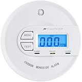 VisorTech CO Melder: Kohlenmonoxid-Melder mit 10-Jahres-Sensor & Display, 85 dB, EN 50291 (CO Warnmelder)