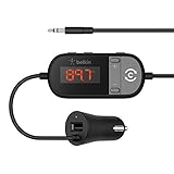 Belkin F8Z880ea Tunecast Kfz-FM-Transmitter mit 3, 5-mm-Klinkenkabel Schwarz