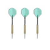 Steel Dartpfeile | Steel-Darts | Metallspitze Pfeile | EUROXANTY | Set von 3 | Grün
