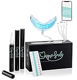 Hochwertiges Teeth whitening kit von UniqueSmile - All in One Bundle für Zahnaufhellung & weiße Zähne|Zahn Bleaching Set (Basic-Set)