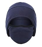 Panegy Fleece Skimütze Sturmhaube Balaclava Soft-Cap Sportmütze für Fahrrad Motorrad Blau