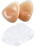 Hestya 2 Paar Bikini Gel Pads Silikon BH Einsätze Push Up Brustvergrößerer