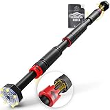 Sportstech Klimmzugstange mit innovativer Gear-Lock Funktion |sicher & schnell ohne Schrauben im Türrahmen ansetzen | Indoor Pull Up Bar individuell anpassbar bis 90 cm | Heptagon Pad KS260 + eBook