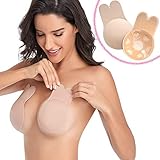 MeiGuiSha Klebe BH für große Brüste, Frauen Lift Nipplecovers Rabbit Strapless