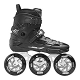 Roces Unisex – Erwachsene EGO 3X110 TIF Inline-Skates, Black-Silver, 42