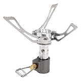 Lixada Gas Campingkocher Superleicht Mini-Tasche Kochen Brenner Falten Camping Gasherd 3000W
