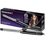 Remington Lockenstab Pro Spiral Curl CI5519, 19mm für definierte Ringellocken, 4-facher Schutz, hochwertige, antistatische Keramik-Turmalin-Beschichtung, 8 Temperatureinstellungen, silber/grau