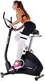 Miweba Sports Ergometer ME500 Trimmrad Cardio Heimtrainer - Streaming App - 14 Kg Schwungmasse - Magnetbremse - Pulsmesser (Black)