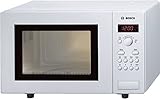 Bosch HMT75M421 Serie 2 Freistehende Mikrowelle / 800 W / 17 L / Drehteller 24,5 cm / Türanschlag Links / Weiß / AutoPilot 7 / automatische Leistungsstufe nach Gewicht