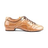 PortDance Herren Tanzschuhe/Dance Sneakers PD Casual - Leder Camel - Rauledersohle [EUR 43]