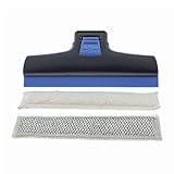 Dirt Devil 0400009 ORIGINAL Fenstersaugdüse Düse Set mit 1 x Mikrofaserbezug + 1 x Grobschmutzbezug für DD400 AQUAclean Fenstersauger Staubsauger