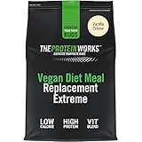 THE PROTEIN WORKS Veganer Diät Mahlzeitenersatz Extreme | 100% pflanzlich, erschwinglich, gesund, schnell, Mahlzeitersatz-Shake | Vanillecreme, 2000 g