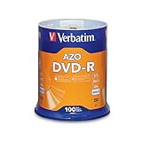Verbatim 95102 DVD-R 100-Disc Spindel (4,7 GB, bis zu 16 x Brenner) 100-Disc Branded