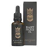 Bart Royal Bartöl Oud Wood, macht den Bart weich und geschmeidig, pflegt Bart und Haut, hilft gegen Juckreiz, Bartpflege Made in Germany, 1 x 30ml